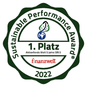 Sustainable Performance Award - 1. Platz